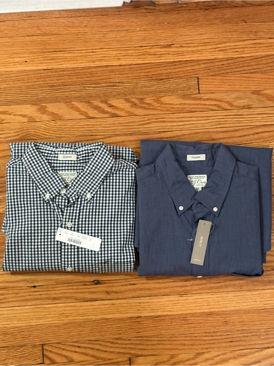 J. Crew Other - LOT of 2 NWT J.Crew Secret Wash shirts Medium